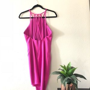 Windsor Women’s Hot Pink Asymmetrical Dress